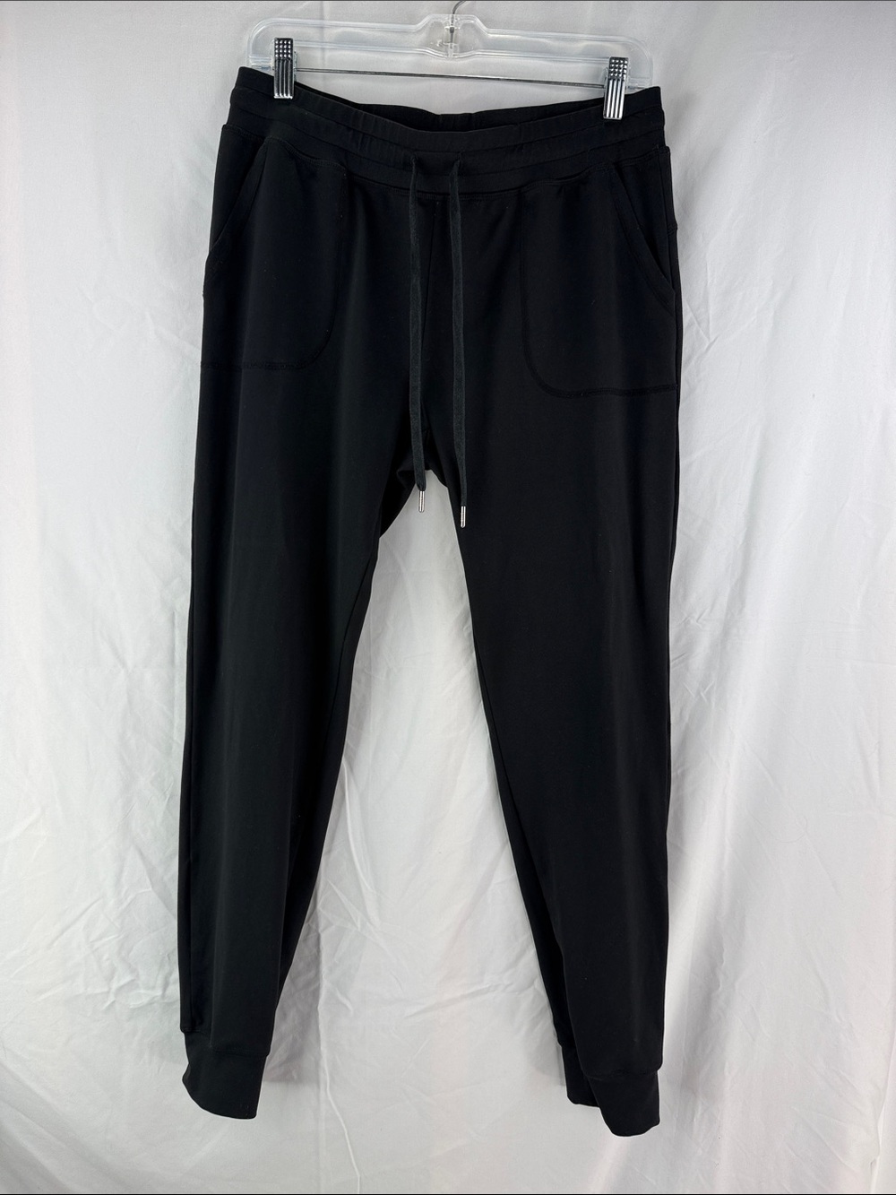 Zyia Active Women’s Size Large Black 2 Pocket Drawstring Stretch Unwind Joggers